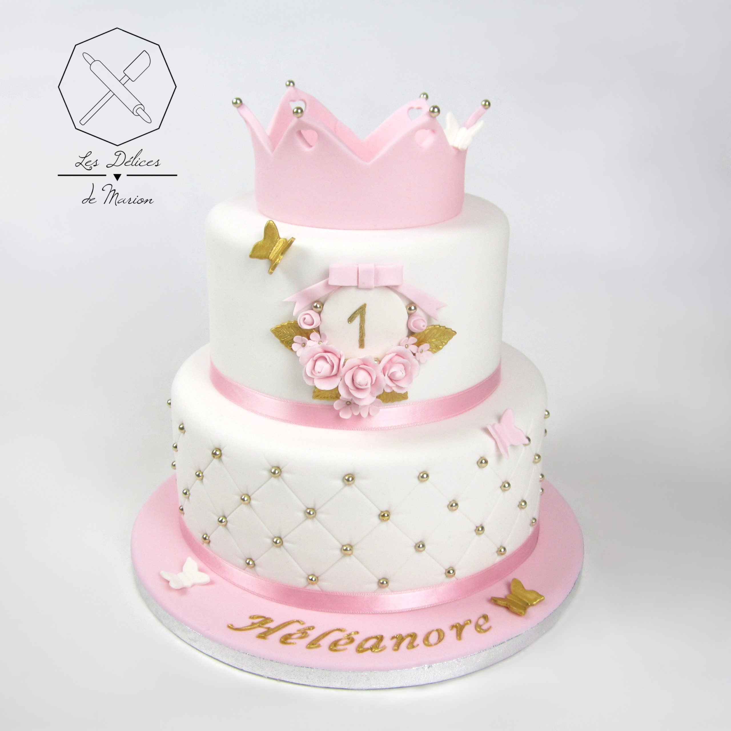 gateau_bebe_fille_rose_blanc_or_couronne_cake-design_delices-marion