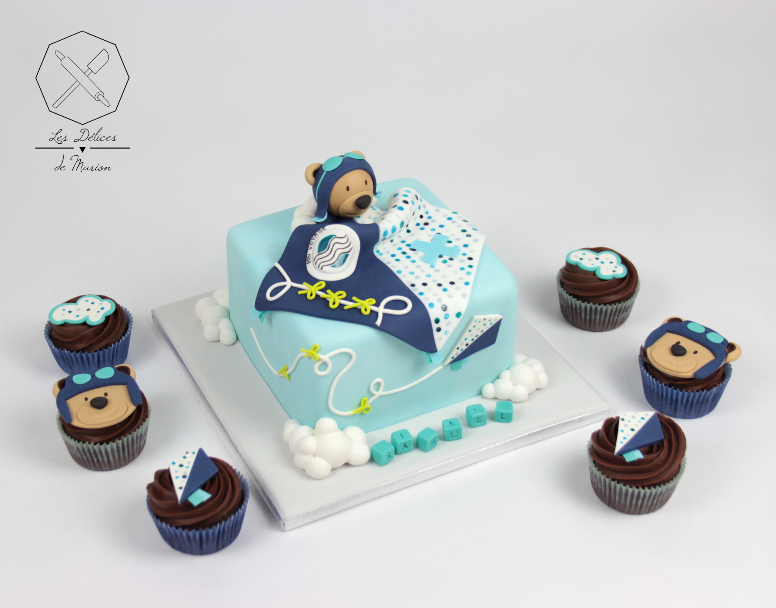 gateau_cupcakes_doudou_cerf-volant_lazare_sauthon_ours_cake-design_delices-marion